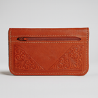 Handcrafted Leather Wallet with Zipper