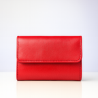 Elegant Red Leather Wallet – Classic Chic Design