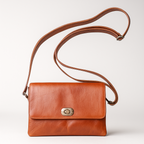 Classic Minimalist Leather Crossbody Bag