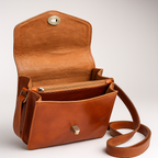 Classic Minimalist Leather Crossbody Bag