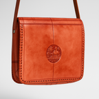 Handcrafted Embossed Leather Shoulder Bag
